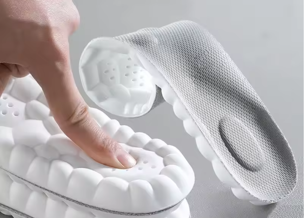 Popcorn Cloud 4D Insoles Plantar Fasciitis Relief Insole Arch Support Orthopedic Inserts Shock Absorption Winter Warm Pads