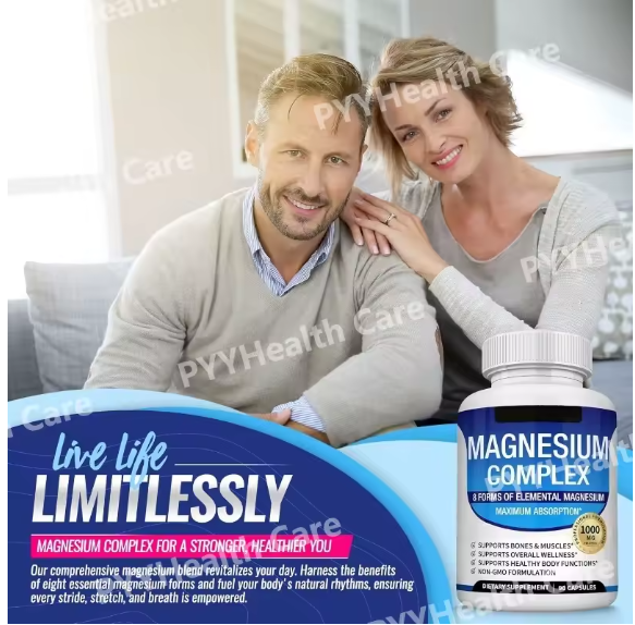 Toplux Magnesium Complex Supports Bone Strength & Muscle Function Easy-to-Absorb Daily Supplement