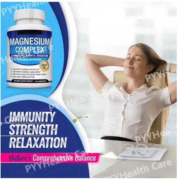 Toplux Magnesium Complex Supports Bone Strength & Muscle Function Easy-to-Absorb Daily Supplement